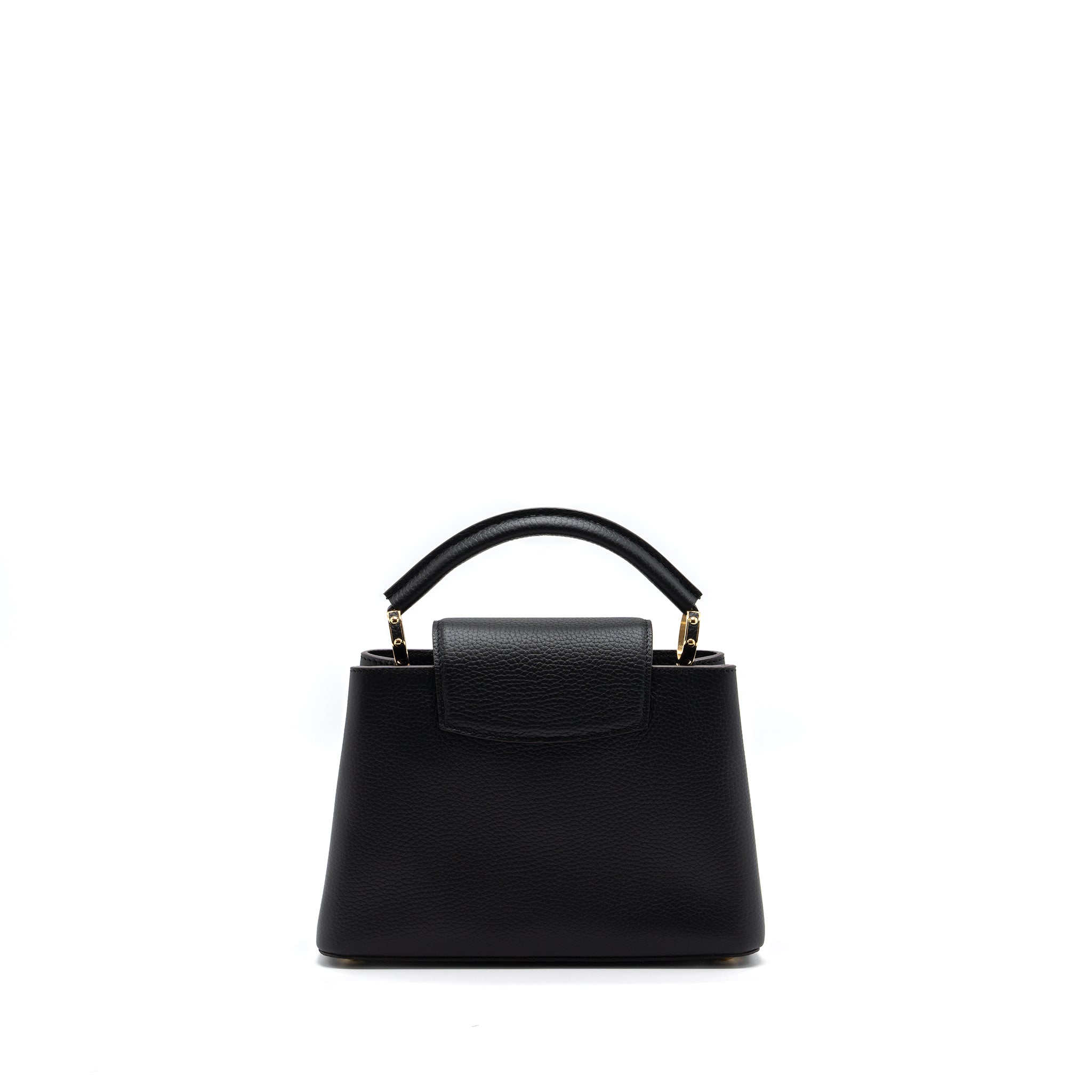 LOUIS VUITTON CAPUCINES BB TAURILLON BLACK GHW(NEW VERSION)