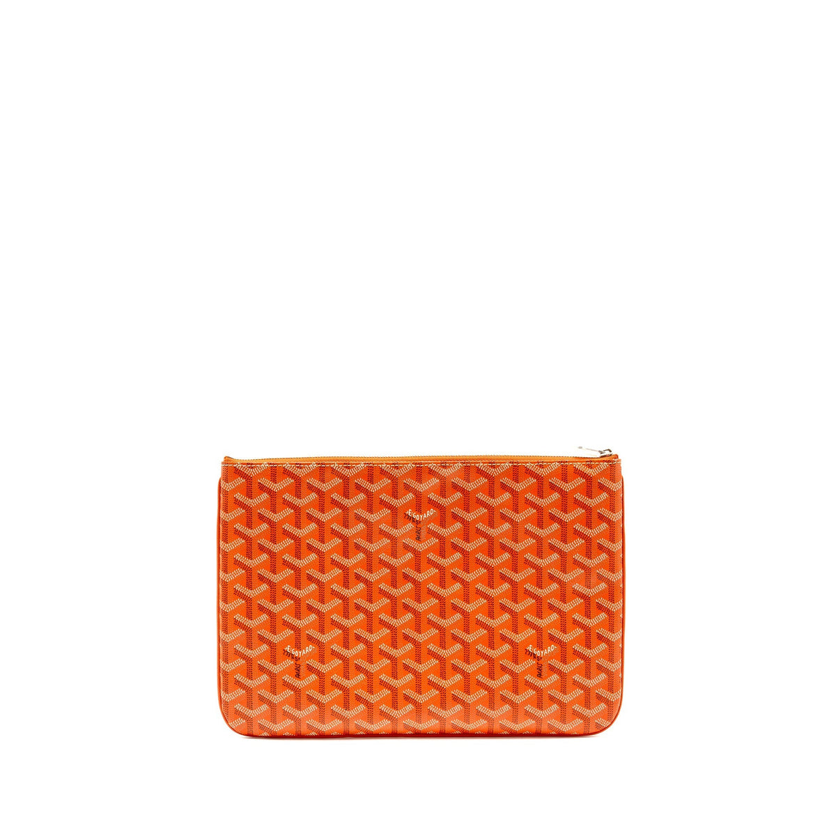 GOYARD SENAT MM POUCH GOYARDINE CANVAS ORANGE SHW