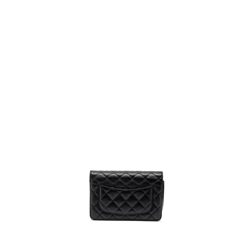 CHANEL CLASSIC WALLET ON CHAIN CAVIAR BLACK GHW