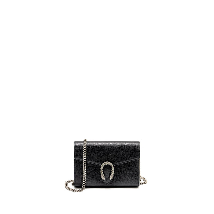 GUCCI DIONYSUS WALLET ON CHAIN CALFSKIN BLACK SHW