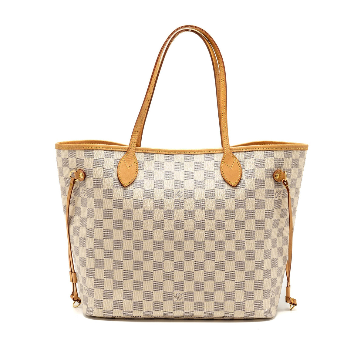 LOUIS VUITTON NEVERFULL MM DAMIER AZUR CANVAS GHW