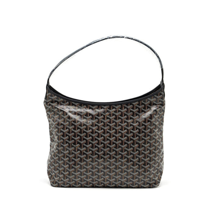GOYARD BOHEME HOBO BAG GOYARDLINE CANVAS / CALFSKIN BLACK SHW
