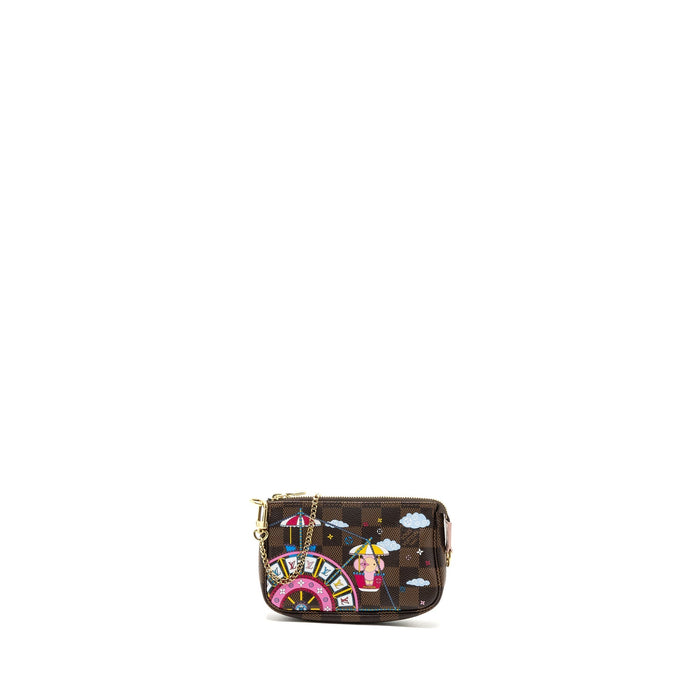 LOUIS VUITTON MINI POCHETTE ACCESSORIES CHRISTMAS LIMITED EDITION MULTICOLOR GHW