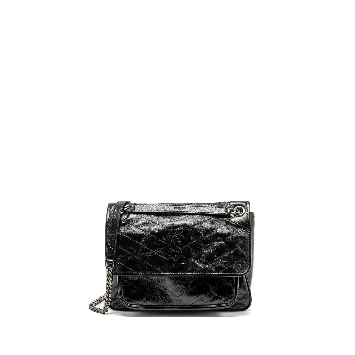 SAINT LAURENT/ YSL MEDIUM NIKI CALFSKIN BLACK SHW