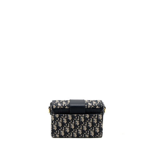 DIOR 30 MONTAIGNE BOX BAG BLUE DIOR OBLIQUE JACQUARD GHW