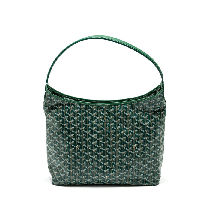 GOYARD BOHEME HOBO BAG GOYARDLINE CANVAS / CALFSKIN GREEN SHW
