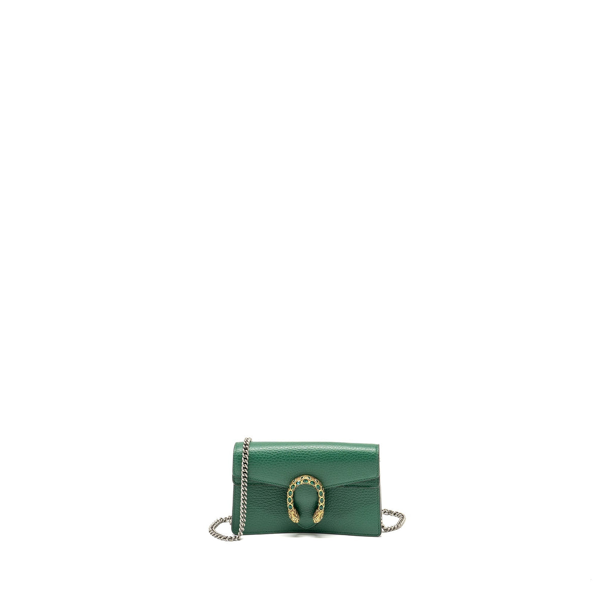 GUCCI SUPER MINI DIONYSUS CALFSKIN GREEN GHW