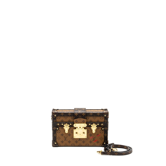LOUIS VUITTON PETITE MALLE MONOGRAM REVERSE CANVAS GHW