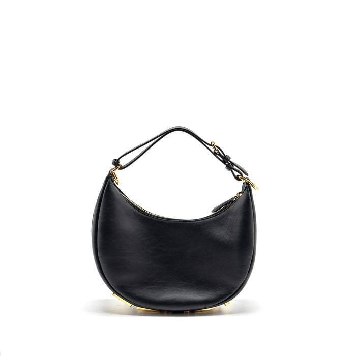 FENDI SMALL FENDIGRAPHY BAG CALFSKIN BLACK GHW