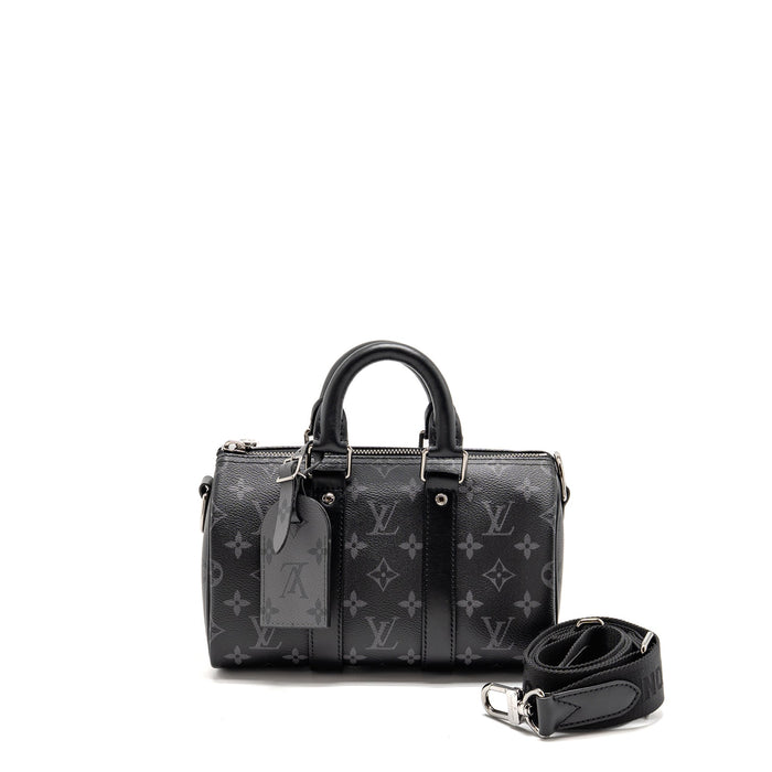 LOUIS VUITTON KEEPALL BANDOULIERE 25 MONOGRAM ECLIPSE SHW