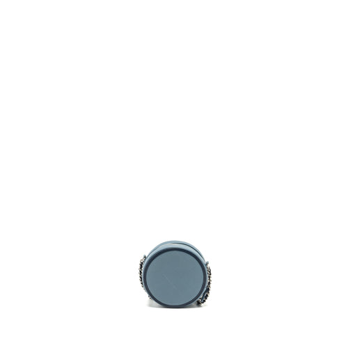 CHANEL ROUND CLUTCH WITH CHAIN LAMBSKIN MULTICOLOUR BLUE SHW