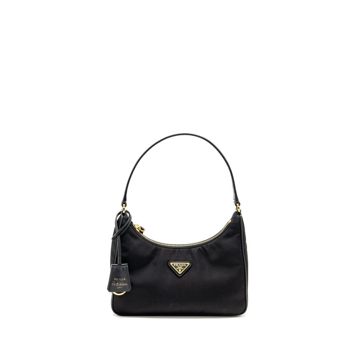 PRADA REEDITION 2005 NYLON BAG BLACK GHW