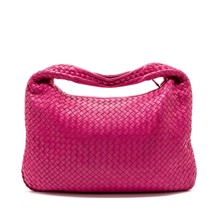 BOTTEGA VENETA INTRECCIATO LARGE SHOULDER BAG NAPPA PINK SHW