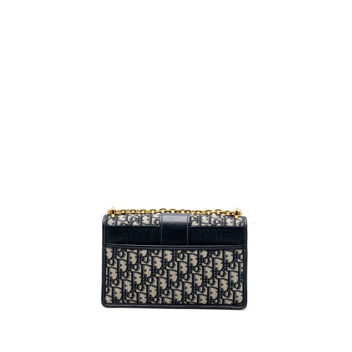 DIOR 30 MONTAIGNE BAG BLUE DIOR OBLIQUE JACQUARD CANVAS/ LEATHER GHW
