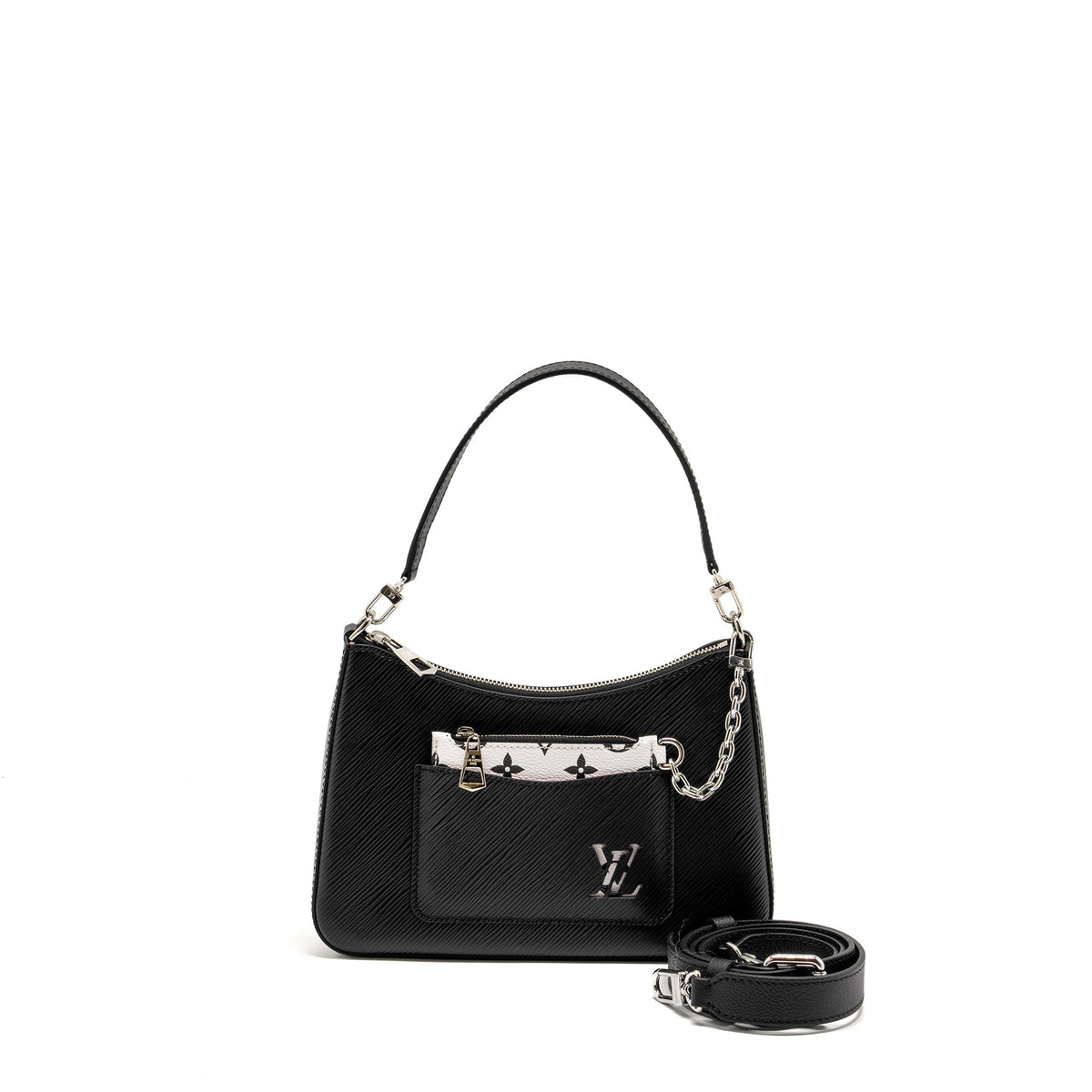 LOUIS VUITTON MARELLE GRAINED EPI/CANVAS BLACK SHW