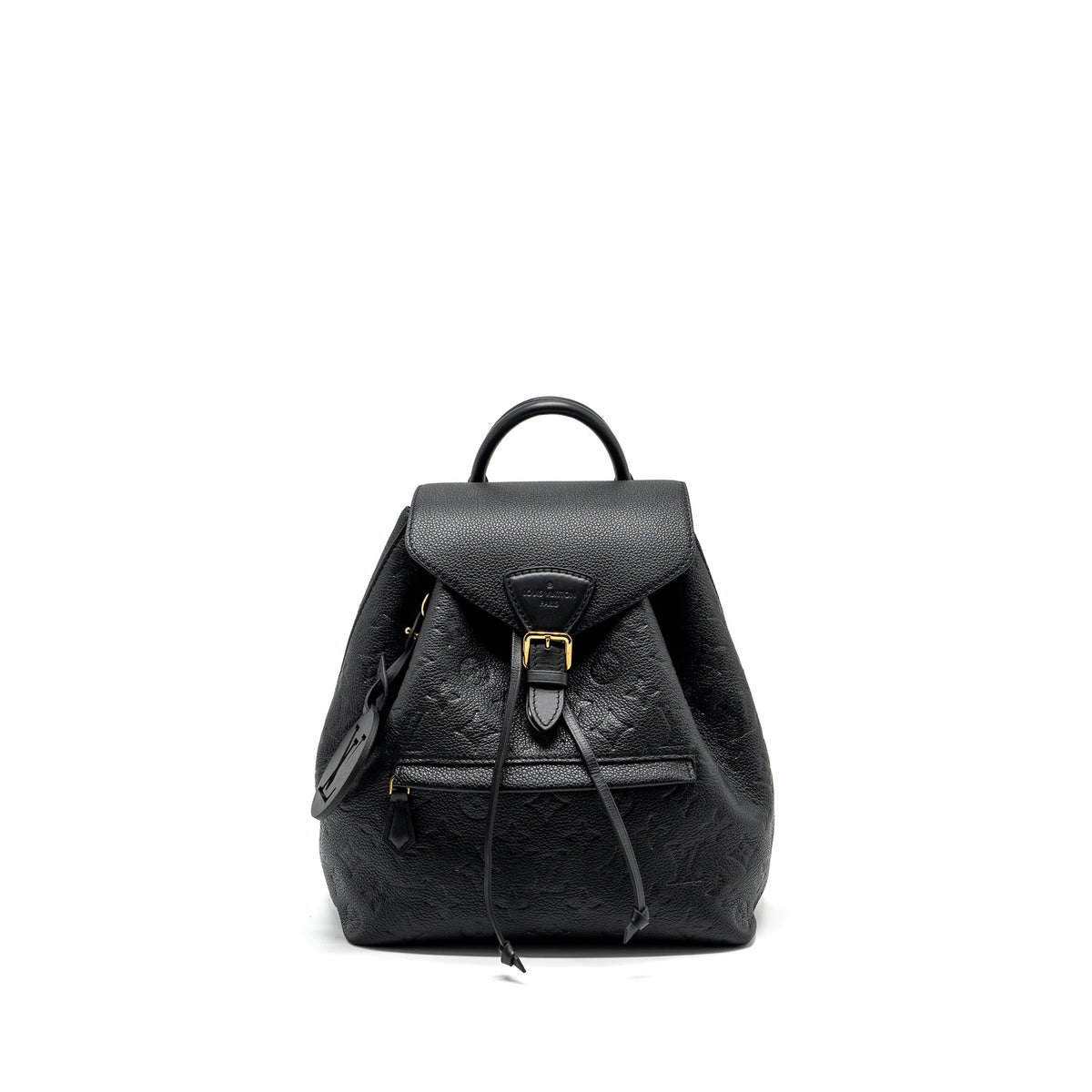 LOUIS VUITTON MONTSOURIS PM BACKPACK MONOGRAM EMPREINTE BLACK GHW
