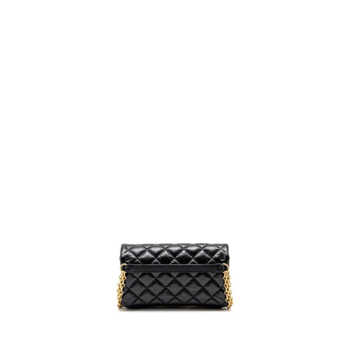 CHANEL 2.55 REISSUE WAIST BAG AGED CALFSKIN BLACK GHW