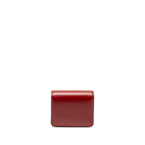 CELINE MINI CLASSIC BOX BAG CALFSKIN RED GHW