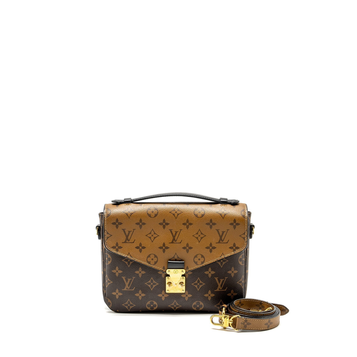 LOUIS VUITTON POCHETTE MÉTIS MONOGRAM REVERSE CANVAS GHW
