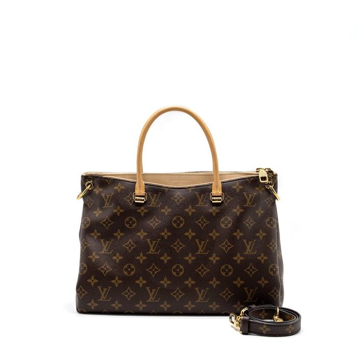 LOUIS VUITTON PALLAS DUNE TOTE BAG MONOGRAM CANVAS / BEIGE GHW