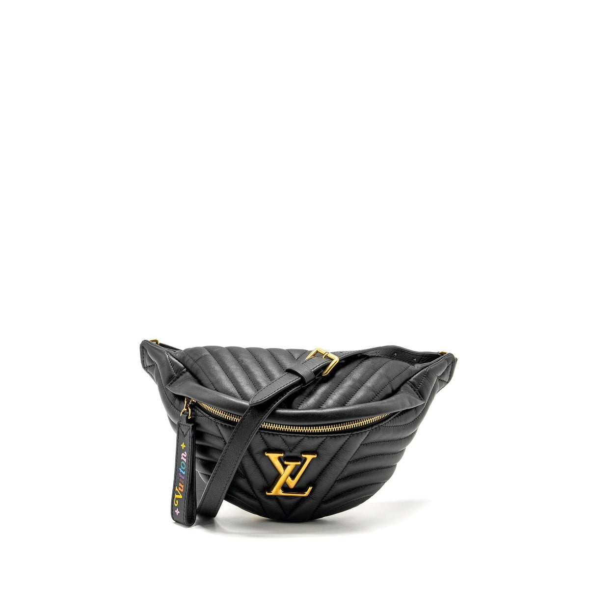 LOUIS VUITTON NEW WAVE BUMBAG CALFSKIN BLACK GHW