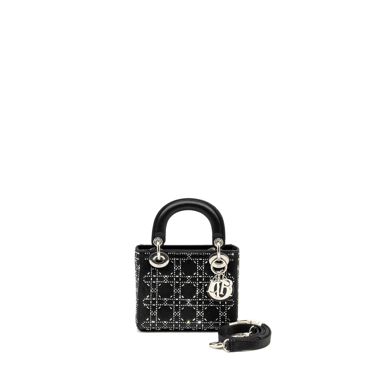 DIOR MINI LADY DIOR STAIN CRYSTAL BLACK SHW