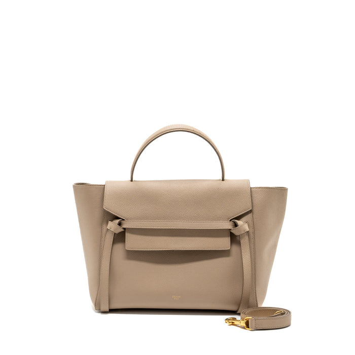 CELINE MINI BELT BAG CALFSKIN LIGHT TAUPE GHW