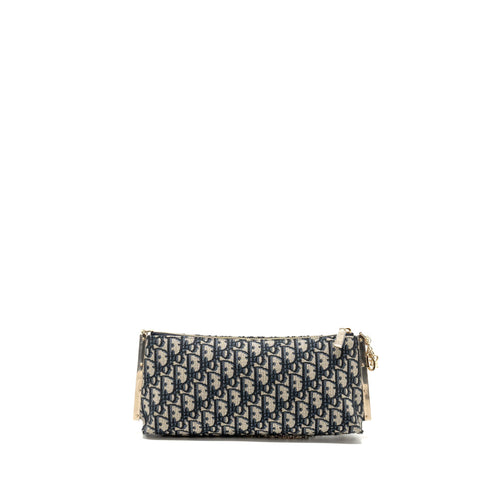 DIOR CLUB BAG BLUE OBLIQUE CANVAS LGHW