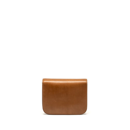 CELINE MEDIUM CLASSIC BOX BAG CALFSKIN BROWN GHW