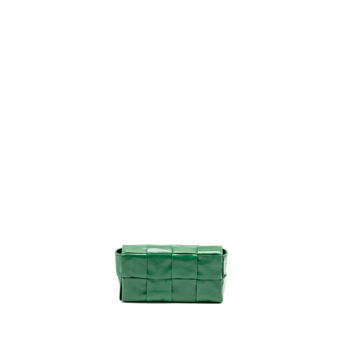 BOTTEGA VENETA CASSETTE BELT BAG CALFSKIN GREEN SHW