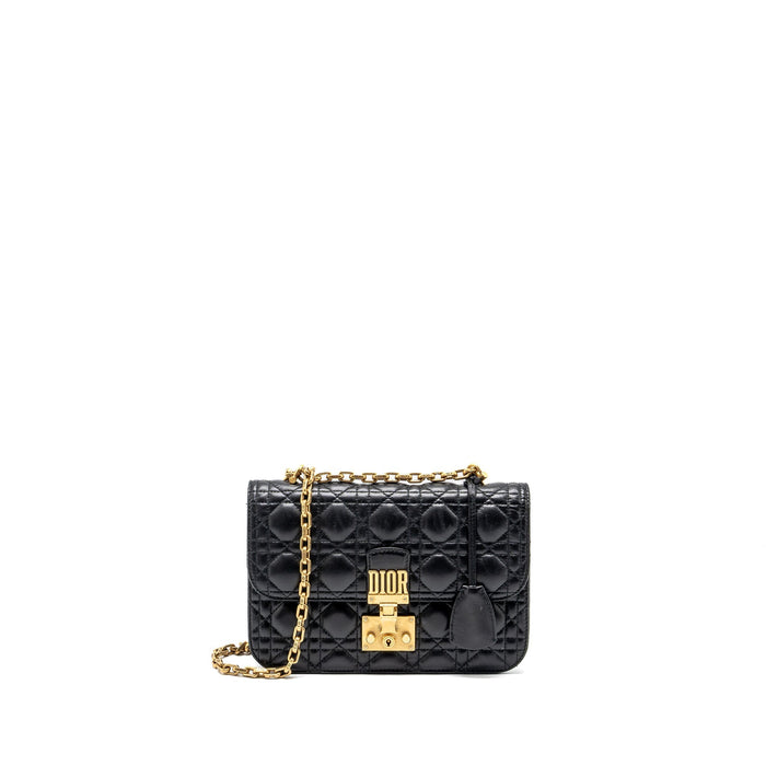 DIOR ADDICT FLAP BAG LAMBSKIN BLACK GHW