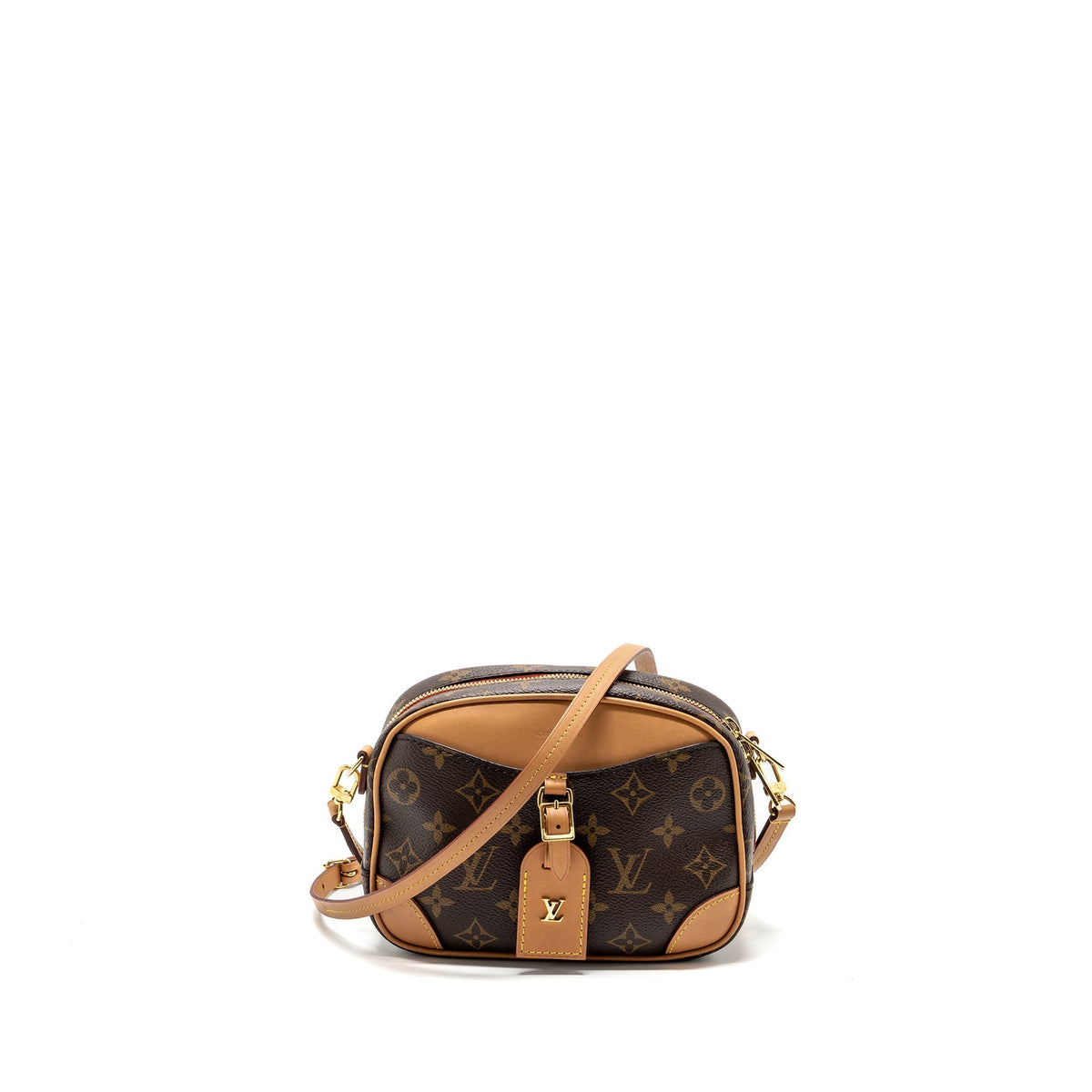 LOUIS VUITTON MINI DEAUVILLE SHOULDER BAG MONOGRAM CANVAS GHW