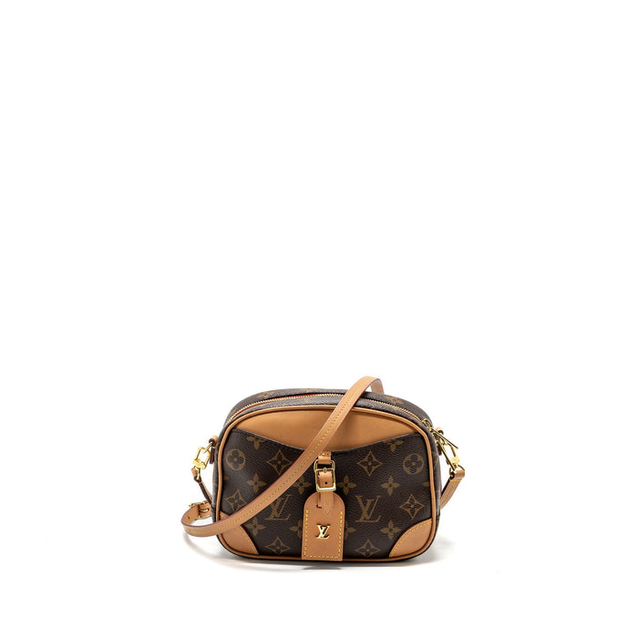 LOUIS VUITTON MINI DEAUVILLE SHOULDER BAG MONOGRAM CANVAS GHW