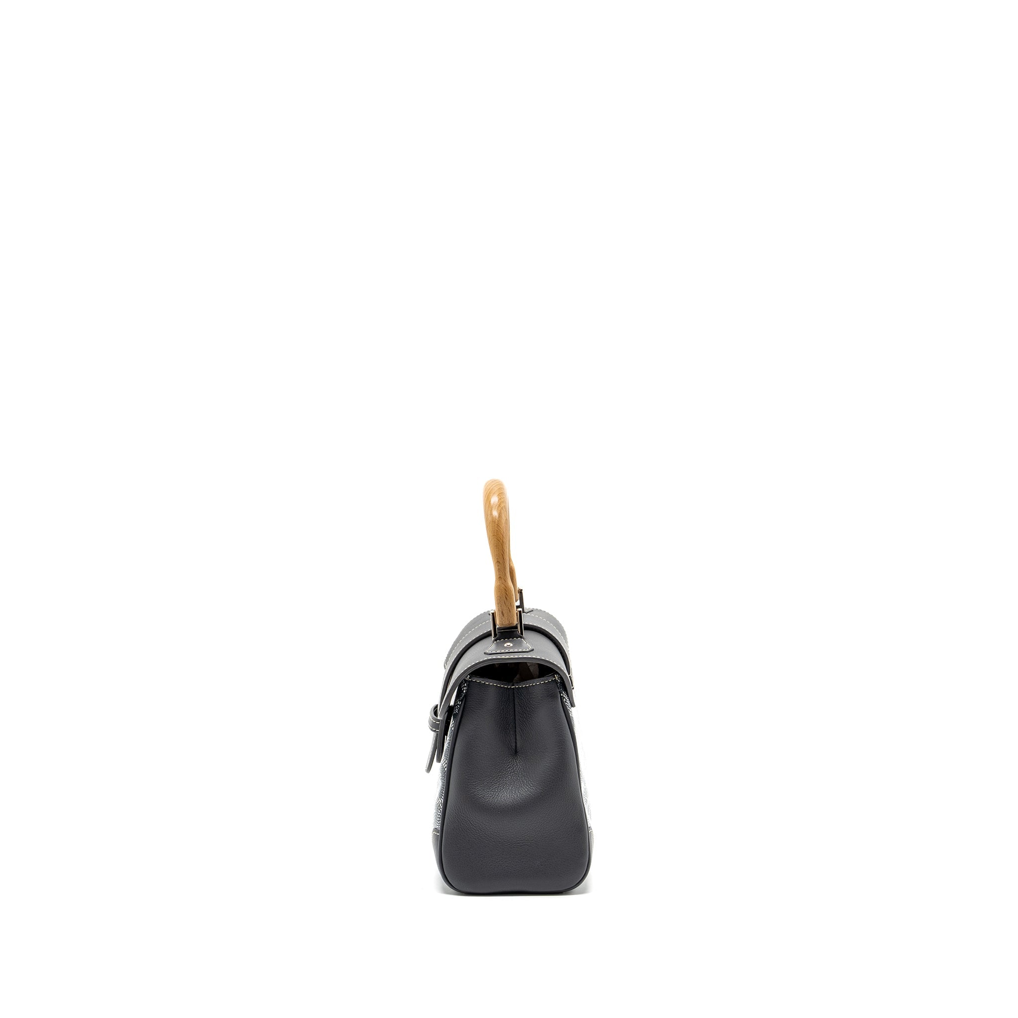 GOYARD MINI SAIGON BAG GOYARDINE CANVAS GREY SHW