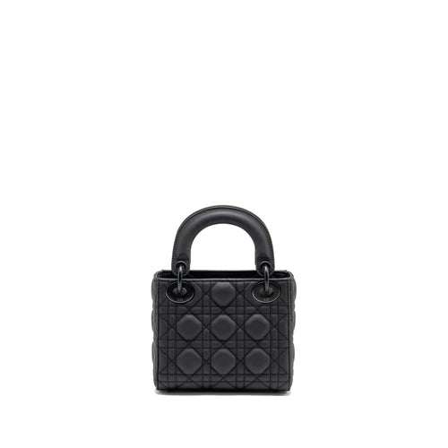 DIOR MINI LADY DIOR CALFSKIN SO BLACK