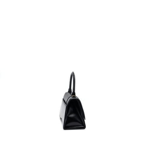 BALENCIAGA HOURGLASS S CALFSKIN BLACK GHW