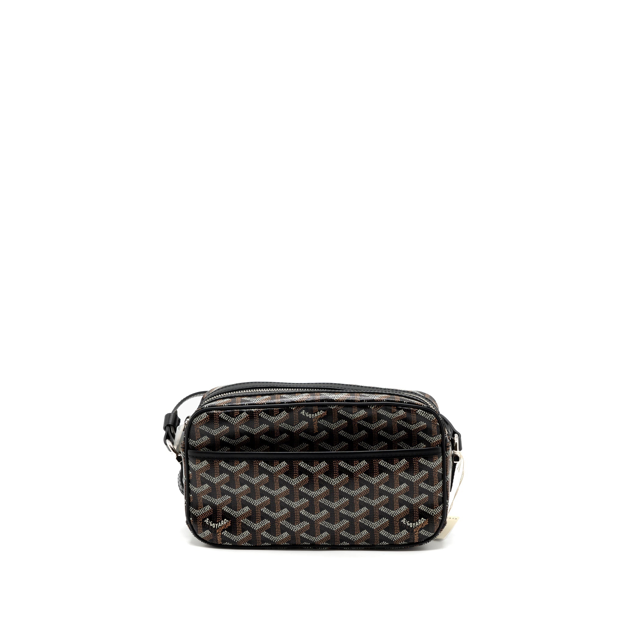 GOYARD CAP-VERT PM BAG CANVAS/ LEATHER BLACK SHW