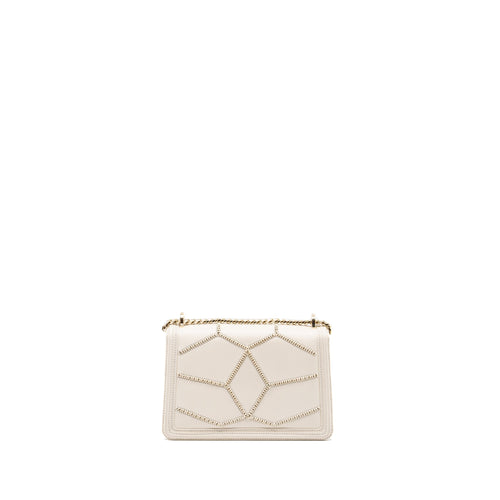BVLGARI SERPENTI FLAP CHAIN BAG CALFSKIN LIMITED EDITION WHITE LGHW