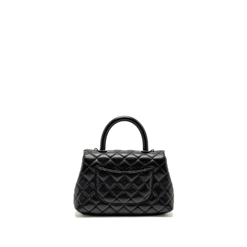 CHANEL SMALL COCO HANDLE CAVIAR SO BLACK
