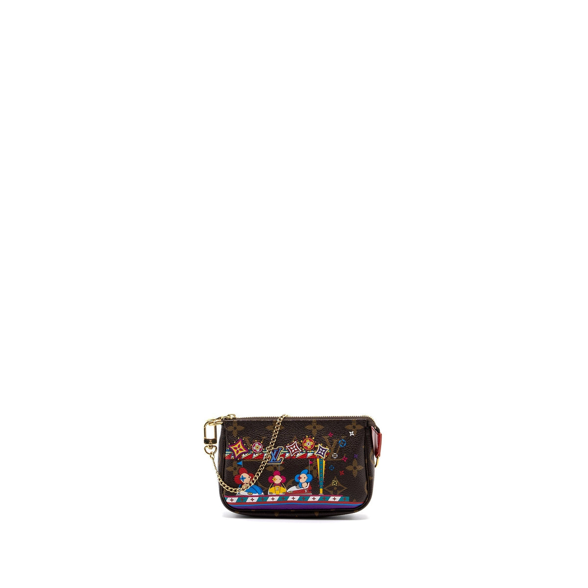LOUIS VUITTON MINI POCHETTE ACCESSORIES 2020 CHRISTMAS MONOGRAM CANVAS GHW