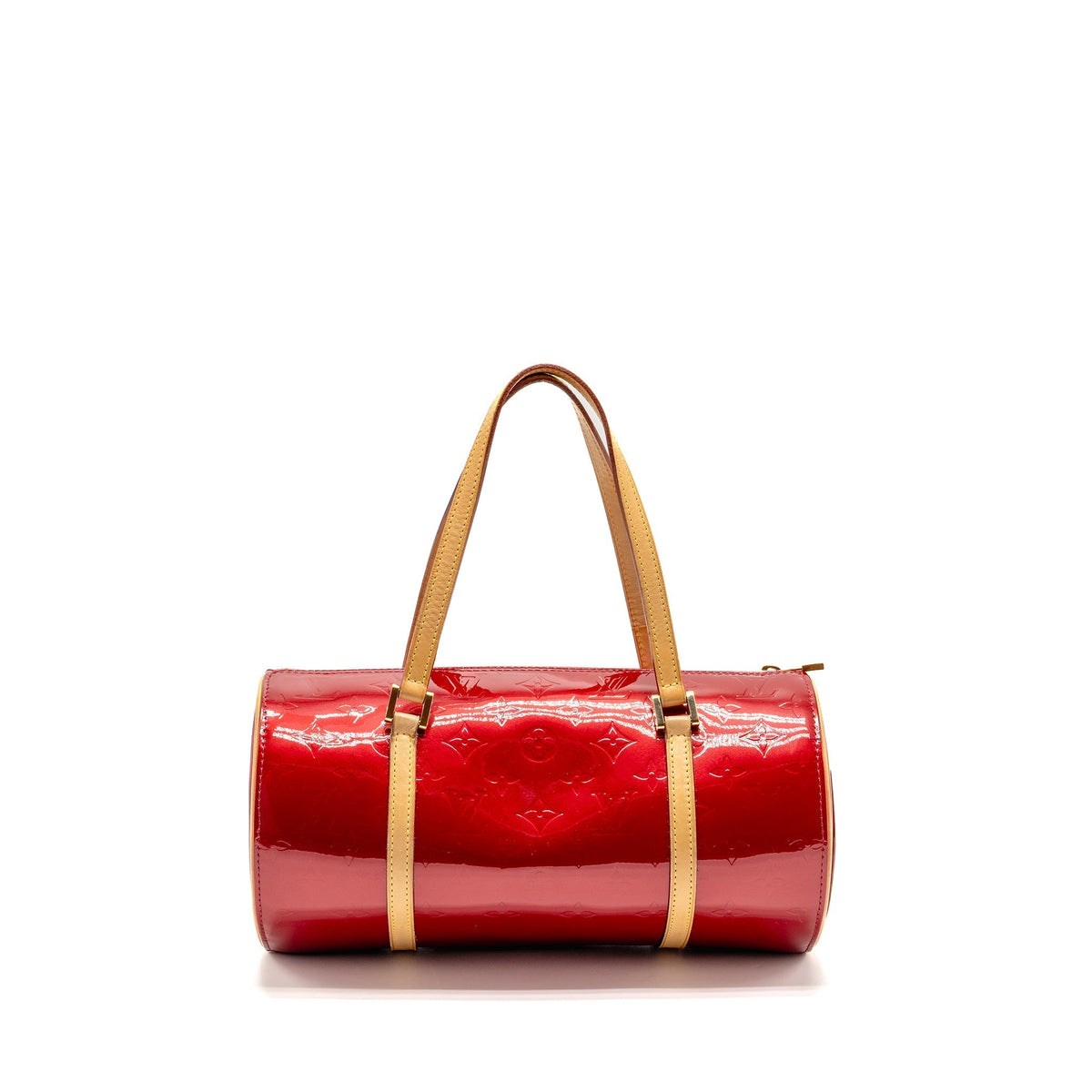 LOUIS VUITTON VINTAGE VERNIS PAPILLON BAG PATENT LEATHER RED GHW