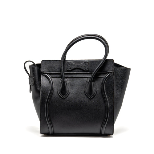 CELINE MICRO LUGGAGE BAG CALFSKIN BLACK SHW