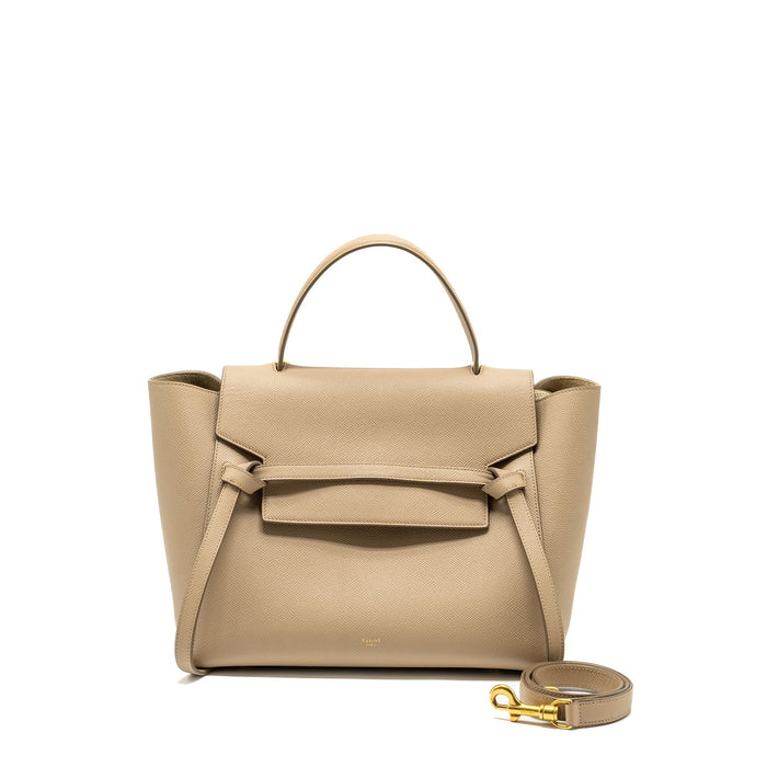 CELINE MINI BELT BAG CALFSKIN TAUPE GHW