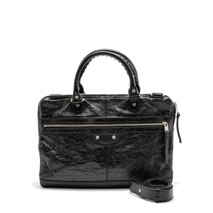 BALENCIAGA BRIEFCASE LEATHER BLACK SHW