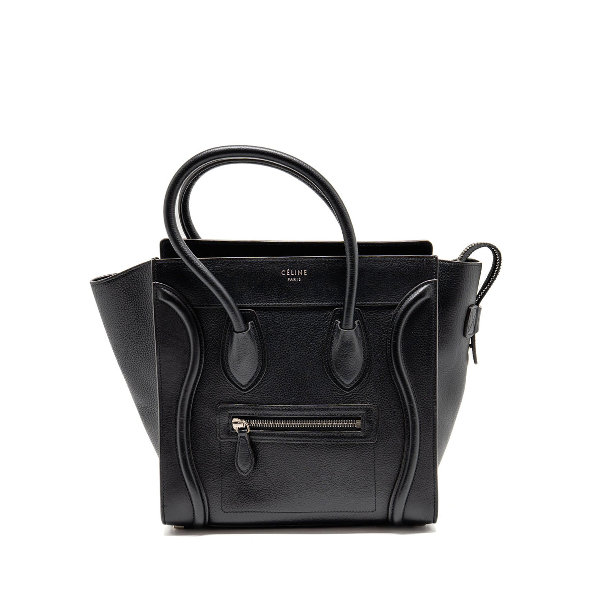 CELINE MICRO LUGGAGE BAG CALFSKIN BLACK SHW