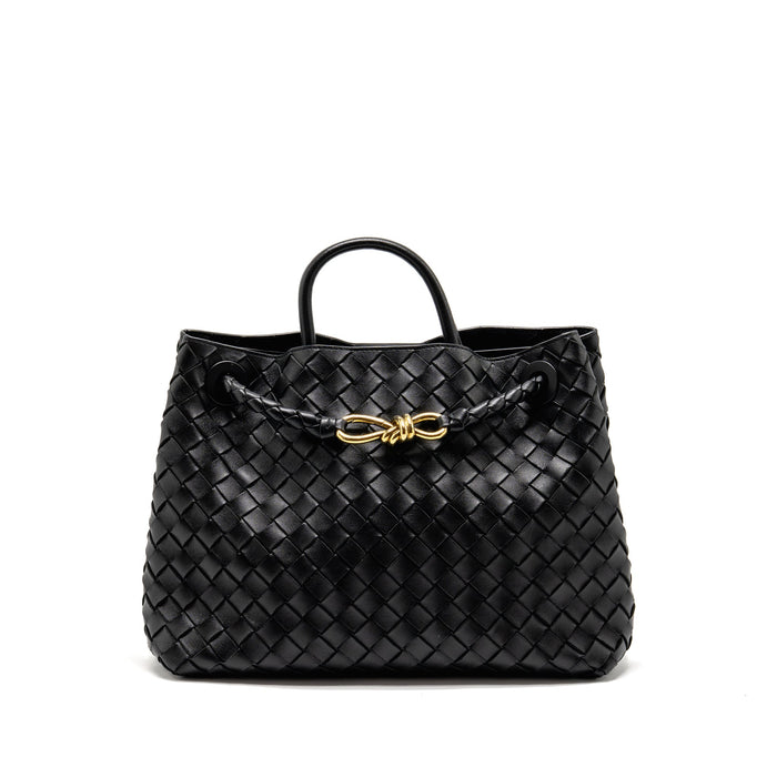 BOTTEGA VENETA MEDIUM ANDIAMO LAMBSKIN BLACK GHW