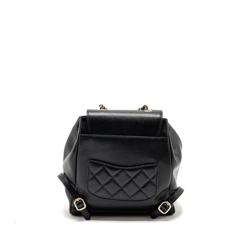 CHANEL AFFINITY BACKPACK CAVIAR BLACK LGHW (MICROCHIP)