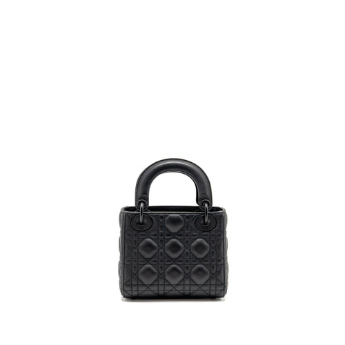 DIOR MINI LADY DIOR CALFSKIN SO BLACK