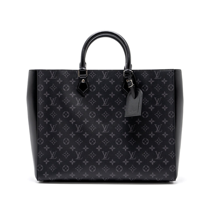 LOUIS VUITTON DOUBLE GRAND SAC MONOGRAM ECLIPSE CANVAS SHW