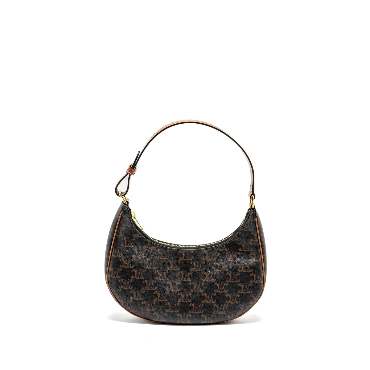 CELINE AVA BAG TRIOMPHE CANVAS / CALFSKIN TAN GHW